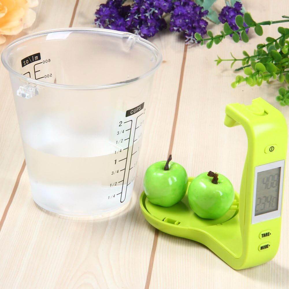Electronic Measuring Cup Thermometer Volume Liquid Temperature LCD
