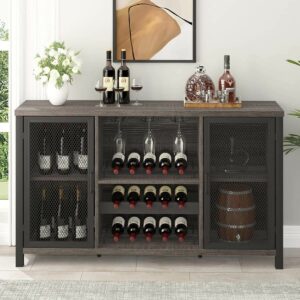 Alternative view of Sideboard Buffet Cabinet with Wine Rack
