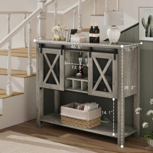Alternative view of Storage Cabinet with Wine Glass Rack