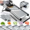 Adjustable Mandoline Food Slicer Stainless Steel