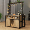 42'' Kitchen Island with Barn Door